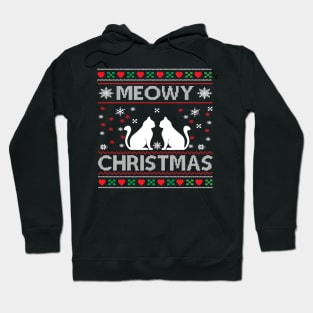 Meowy Christmas for Cat Lovers Hoodie